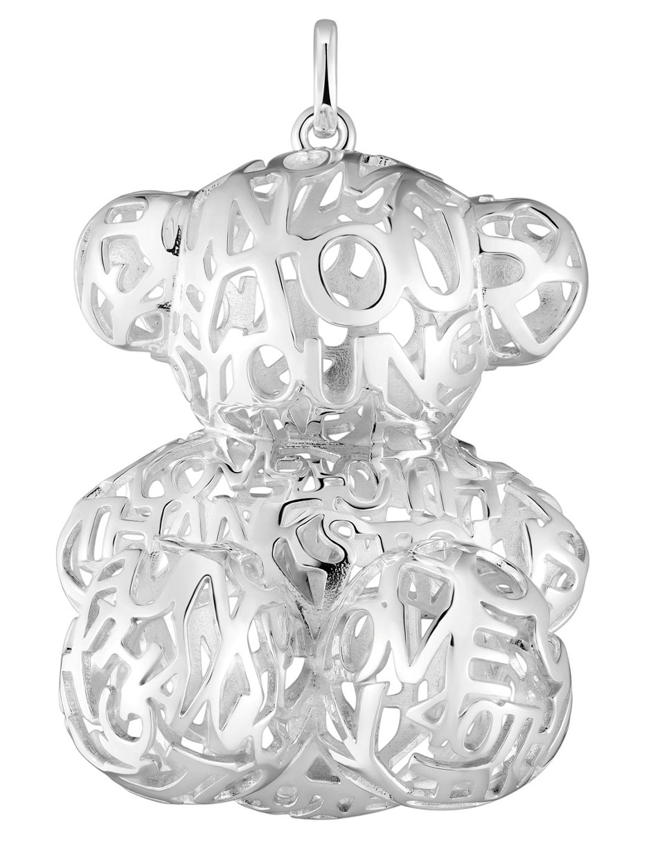 Dije de oso bold bear de plata P 925