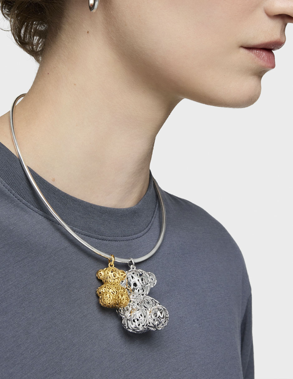 Dije de oso bold bear de plata P 925 3