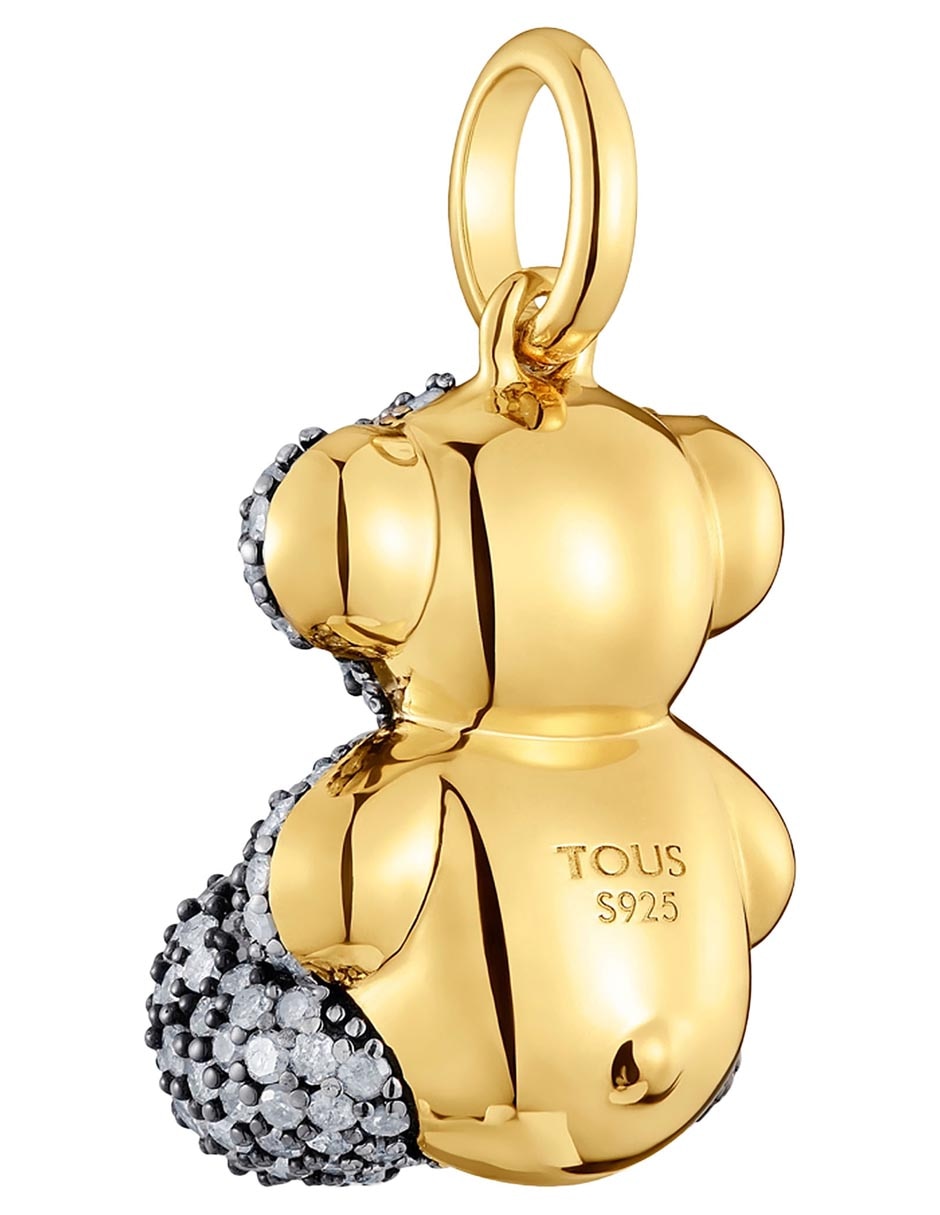 Dije de oso bold bear de plata P 925 diamante 3