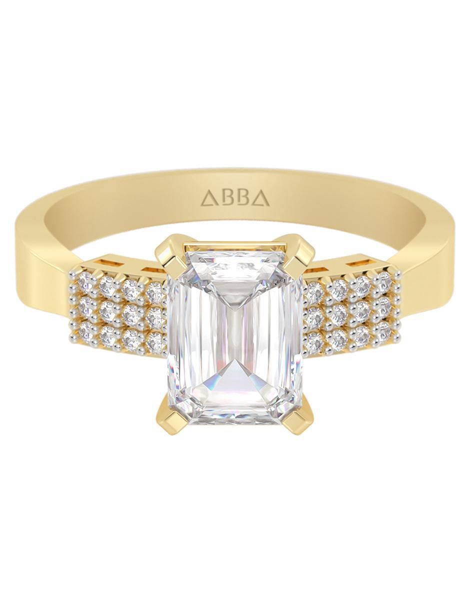 Anillo de compromiso de oro 10 k