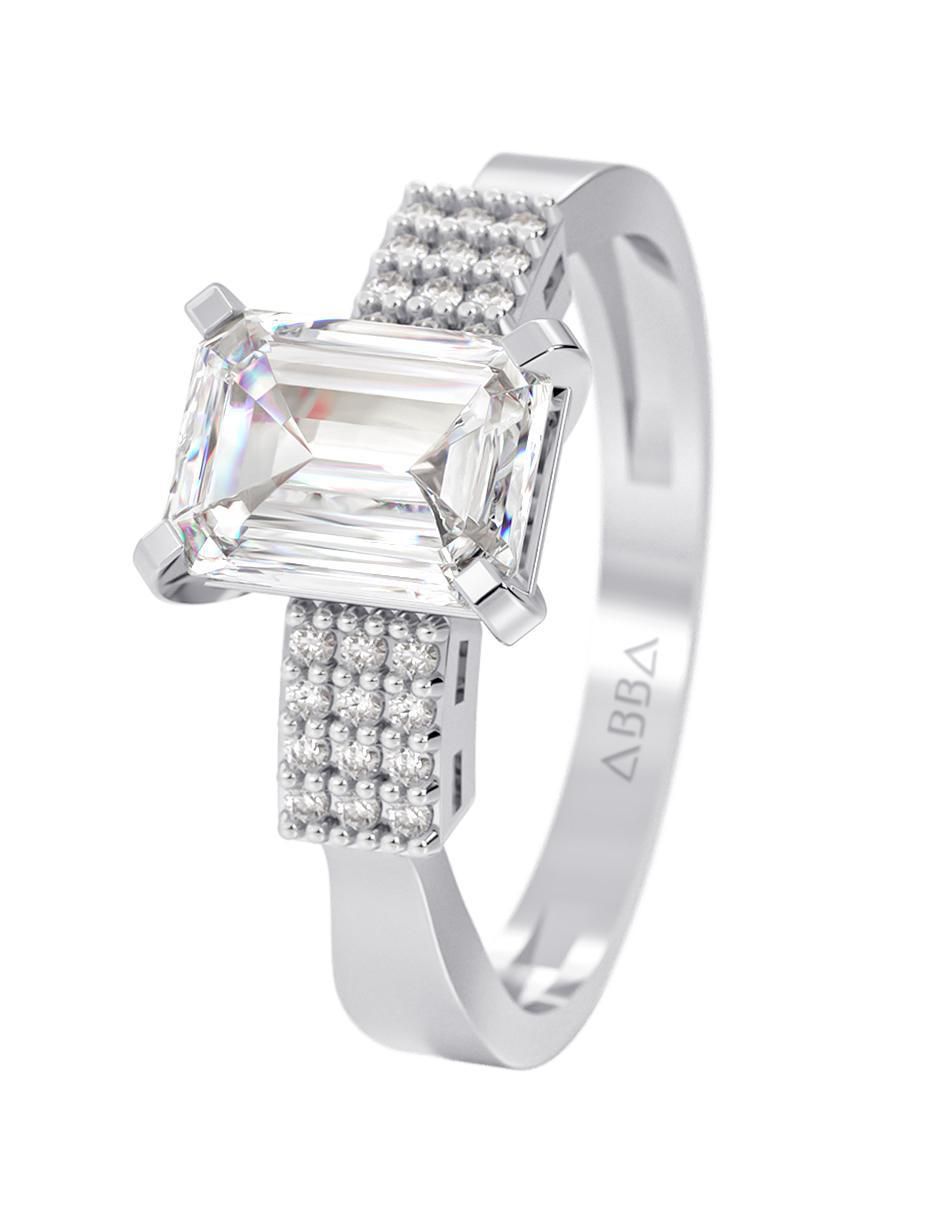 Anillo de compromiso de oro 10 k 3