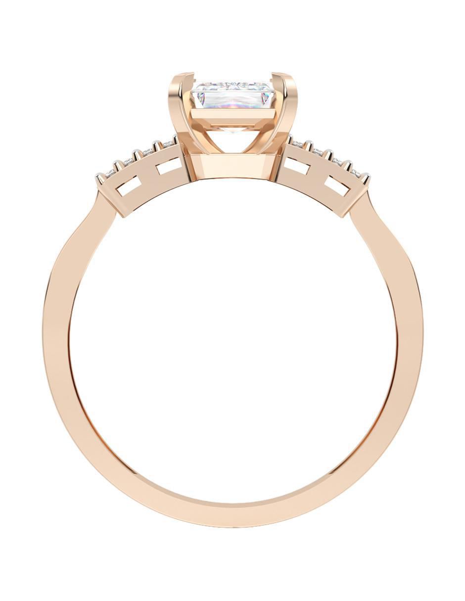 Anillo de compromiso de oro 14 k 2