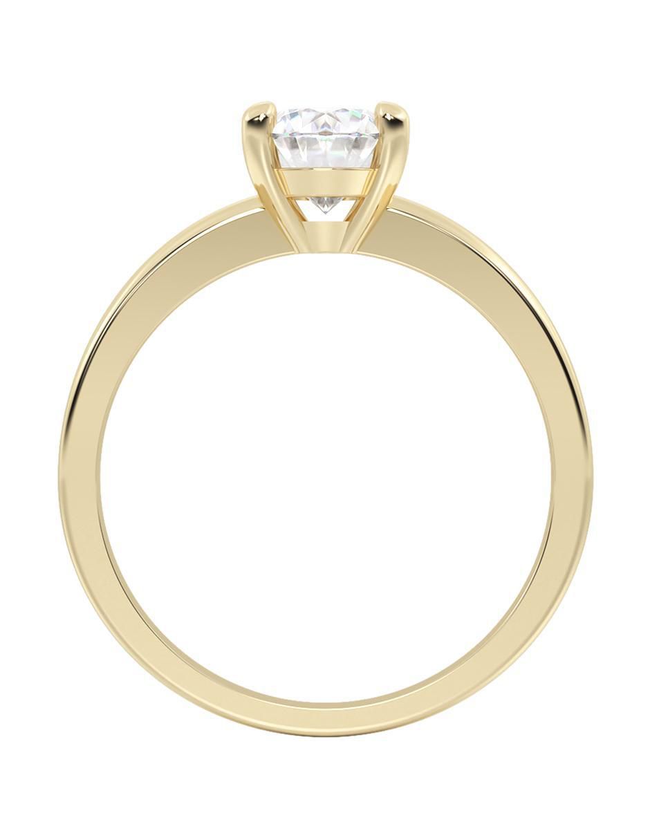 Anillo de compromiso de oro 14 k Abba Joyas