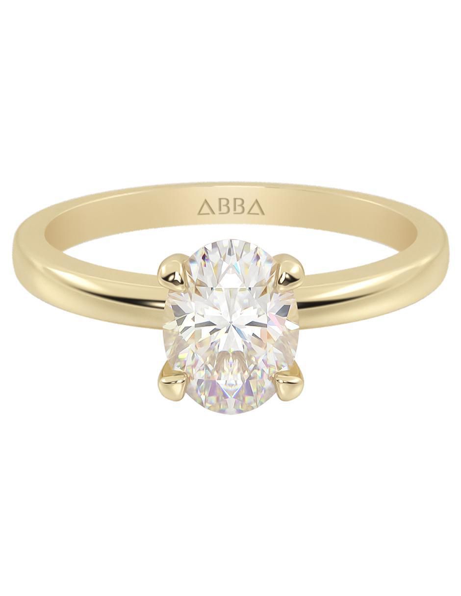 Anillo de compromiso de oro 14 k