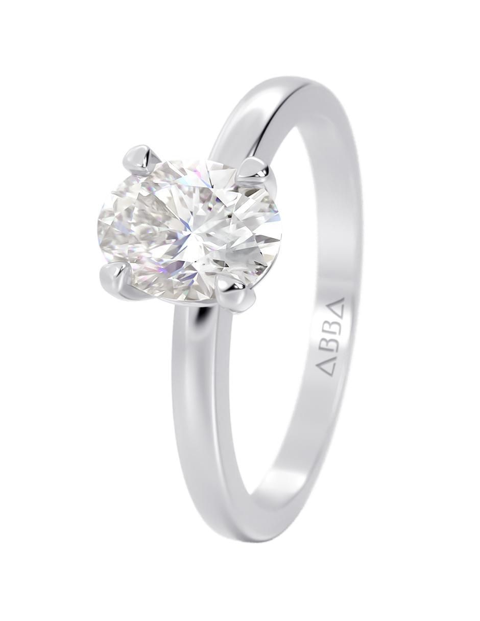 Anillo de compromiso de oro 14 k 3