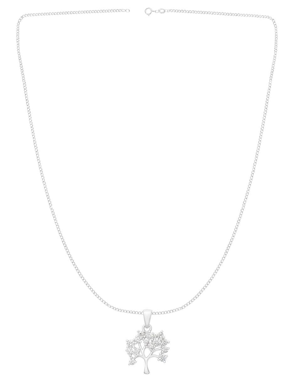 Collar con dije de árbol de plata P 925 3