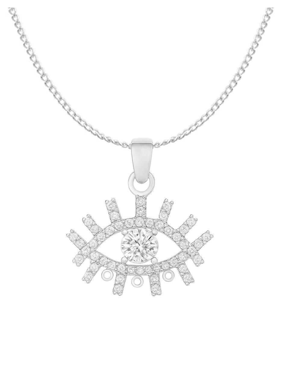 Collar con dije de ojo de plata P 925 2