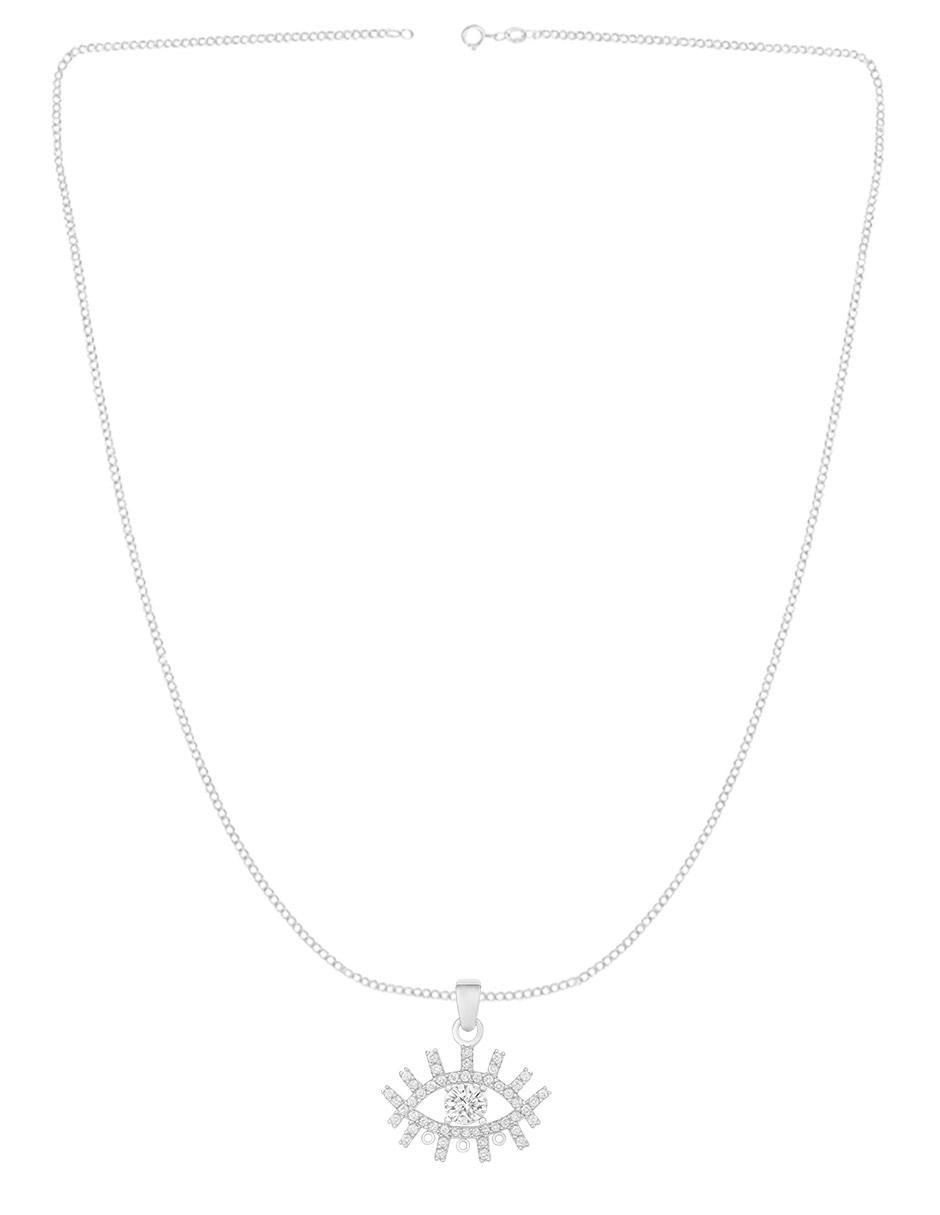 Collar con dije de ojo de plata P 925 3