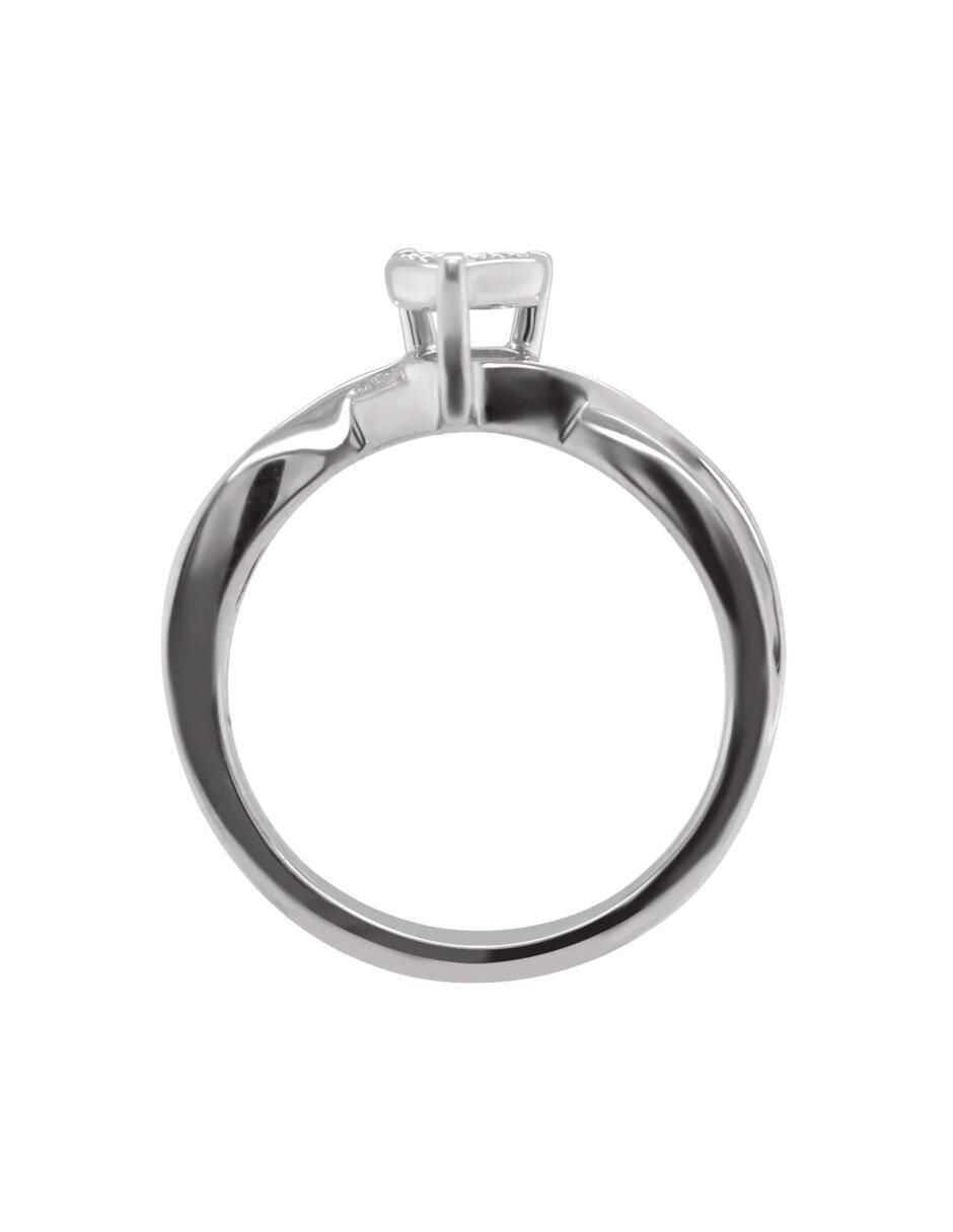 Anillo de compromiso de oro 14 k Minerva diamante 3