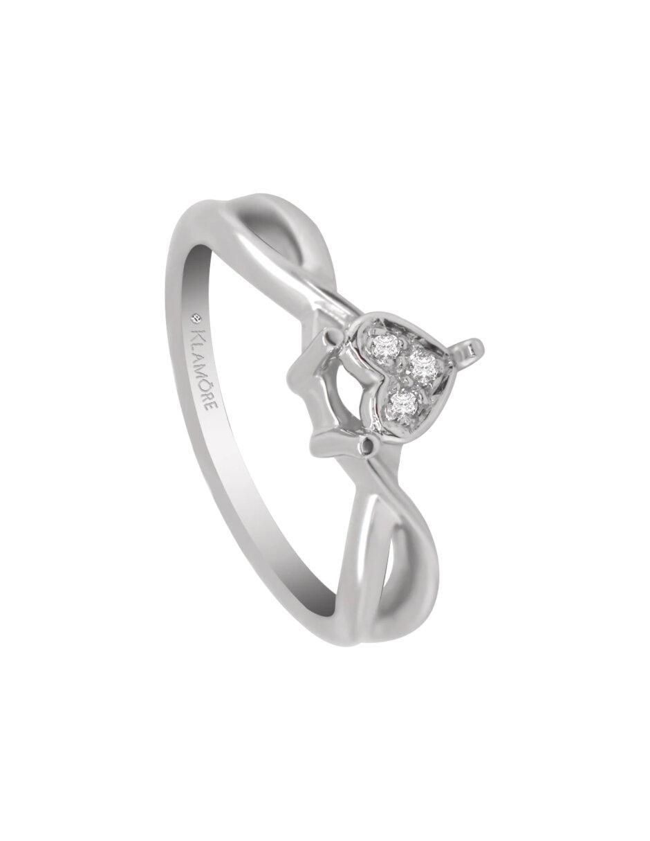 Anillo de compromiso de oro 14 k Minerva diamante 5