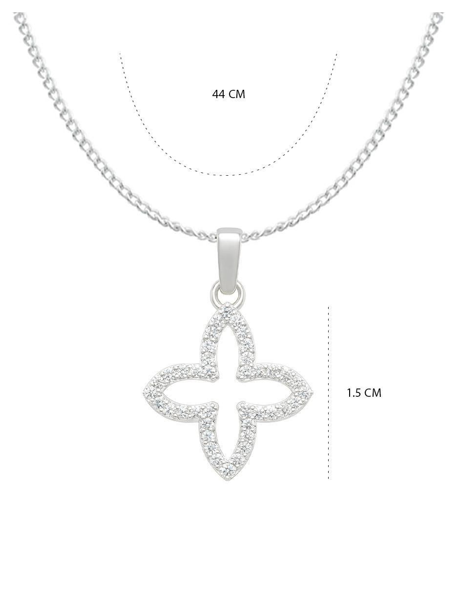 Collar con dije de trébol de plata P 925 6