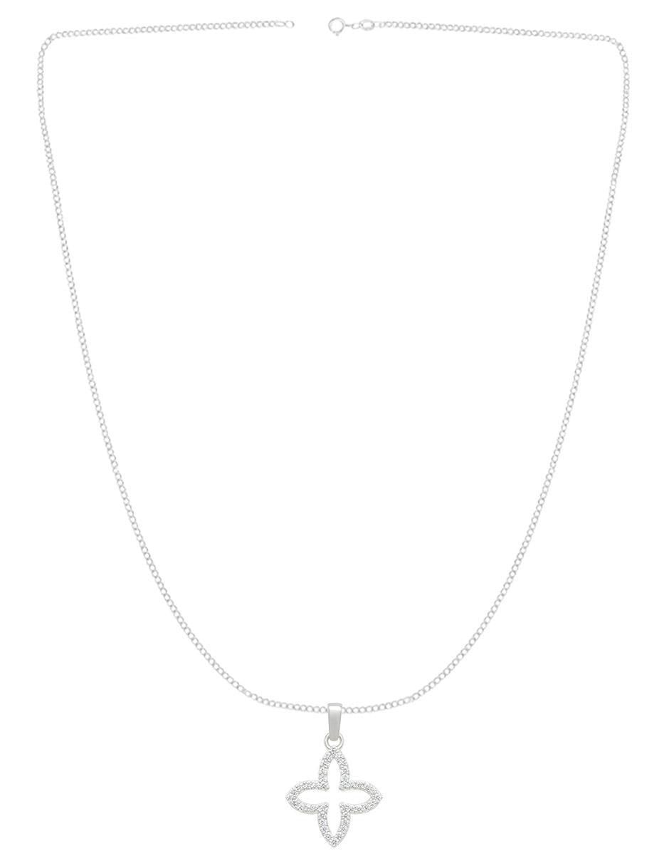 Collar con dije de trébol de plata P 925 3