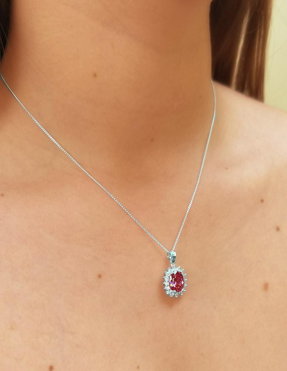Collar con dije no aplica "de (si aplica)" ovalado clepsidra ninguna "de" plata p 925