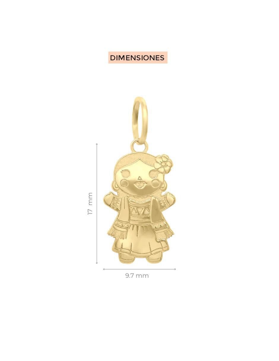Dije de muñeco de oro 14 K 3