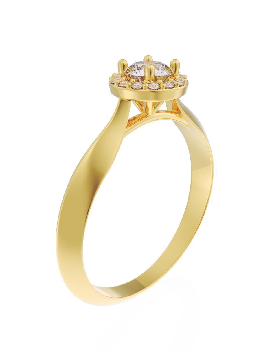 Anillo de compromiso "de" oro 14 k fonelli eternidad 2025 zirconia