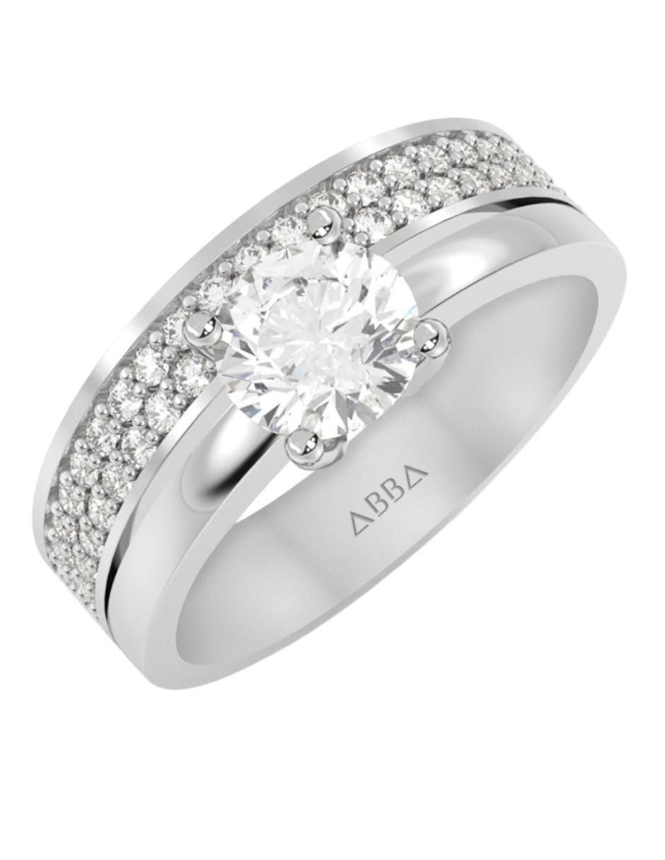 Anillo de compromiso de oro 10 k 3