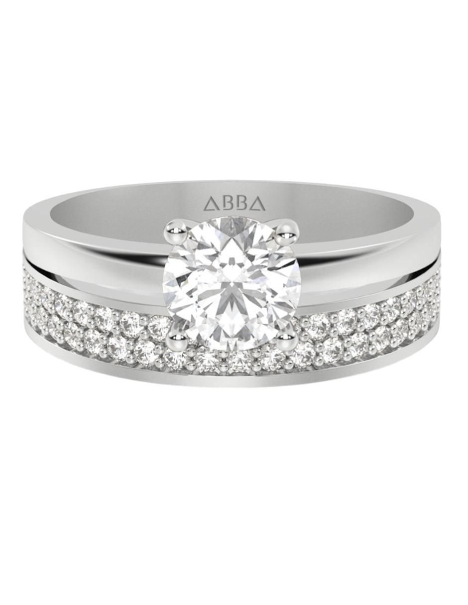 Anillo de compromiso de oro 10 k