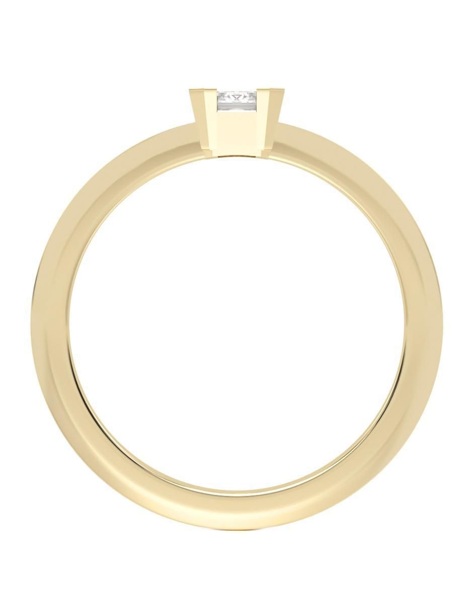 Anillo "de (si aplica)" rectangular abba joyas sin familia no aplica 10 k "de" oro zirconia brillante
