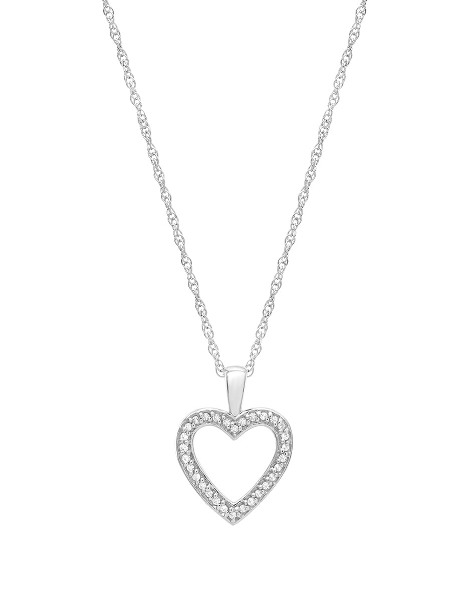 Collar de corazón de oro 14 K