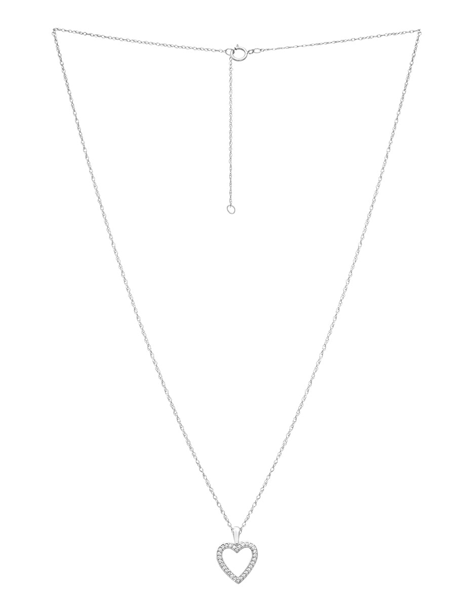 Collar de corazón de oro 14 K 2