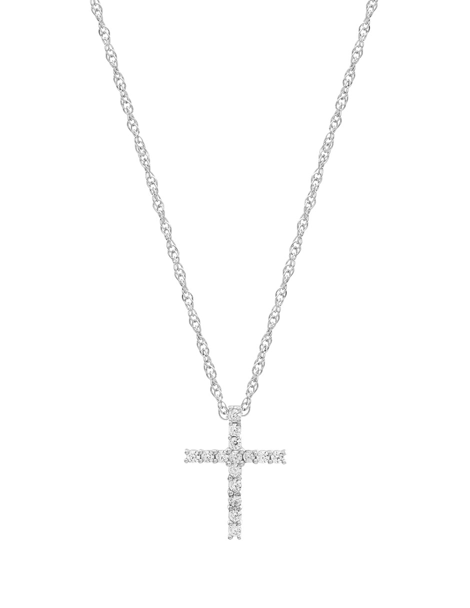 Collar de cruz de oro 14 K
