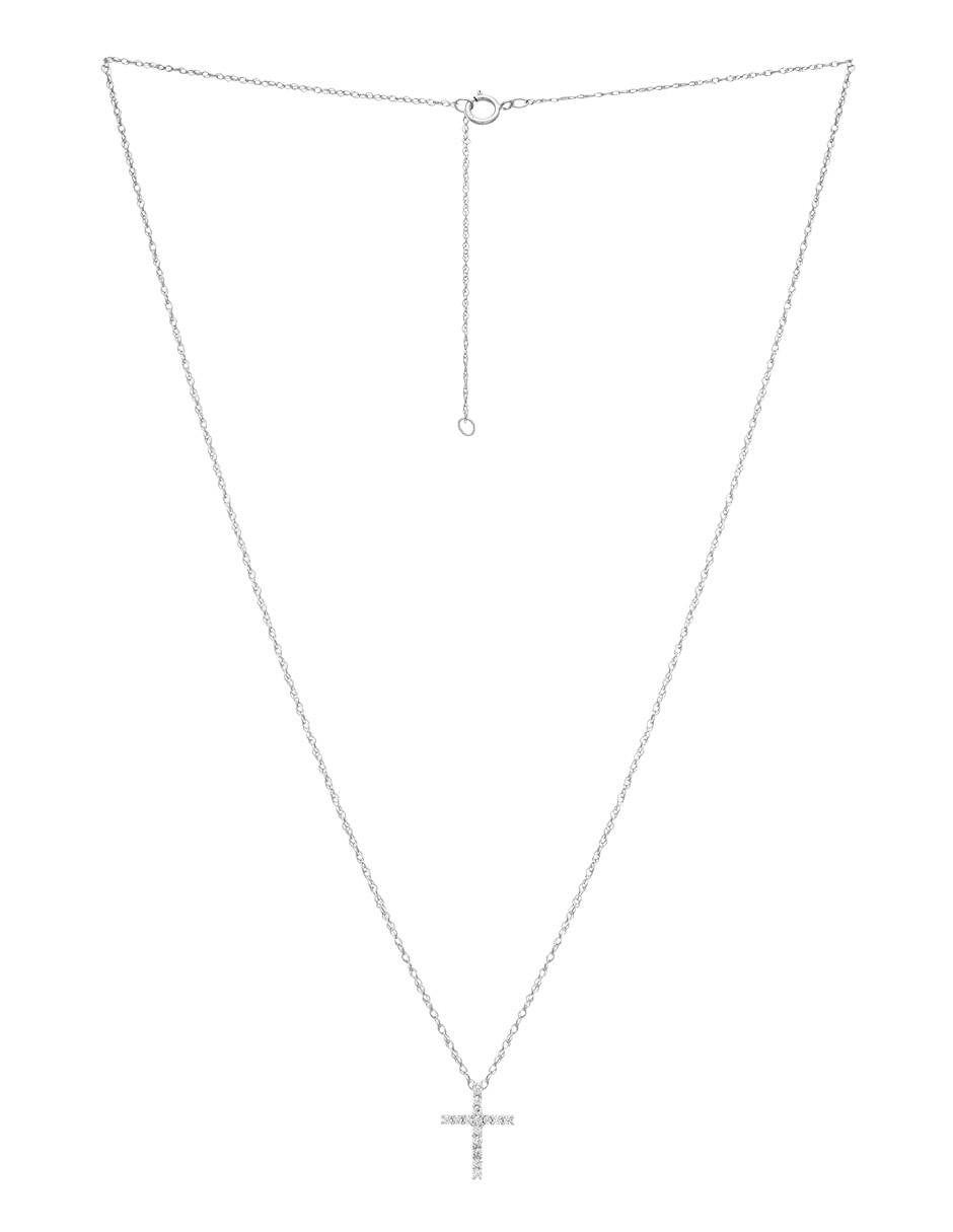 Collar de cruz de oro 14 K 2