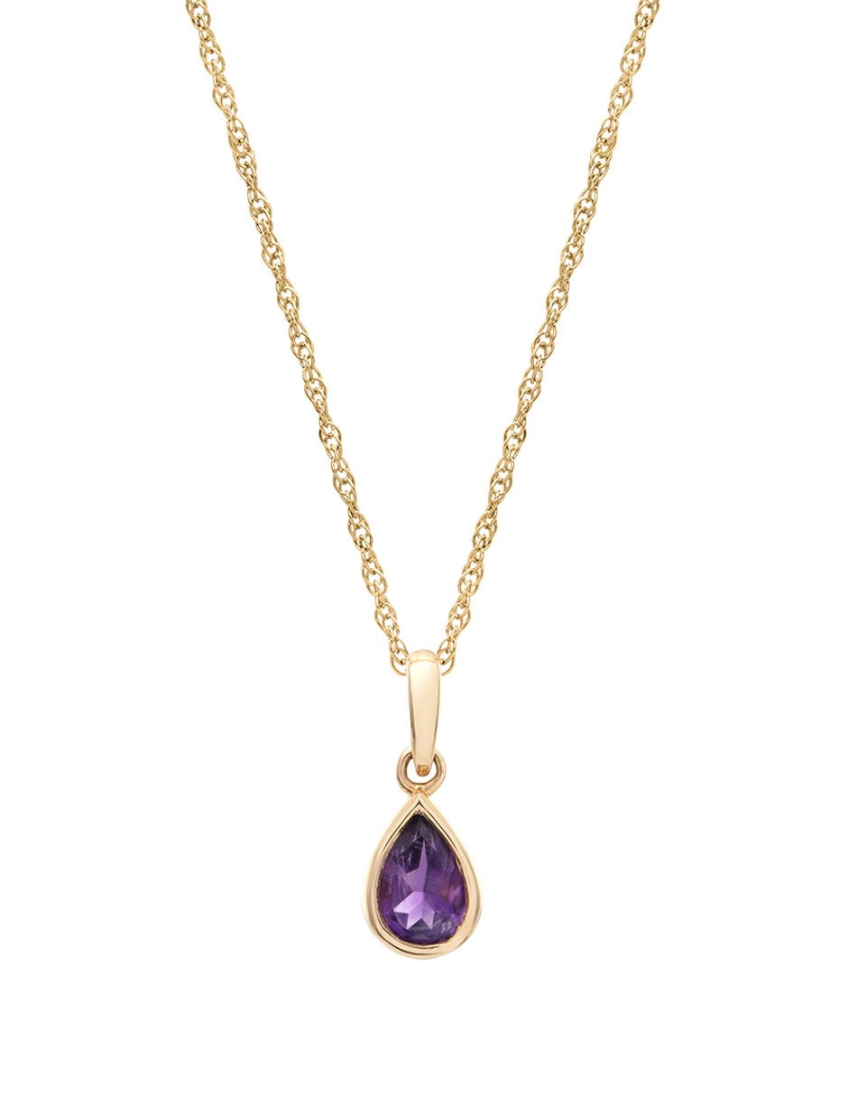 Collar con dije de oro 14 K