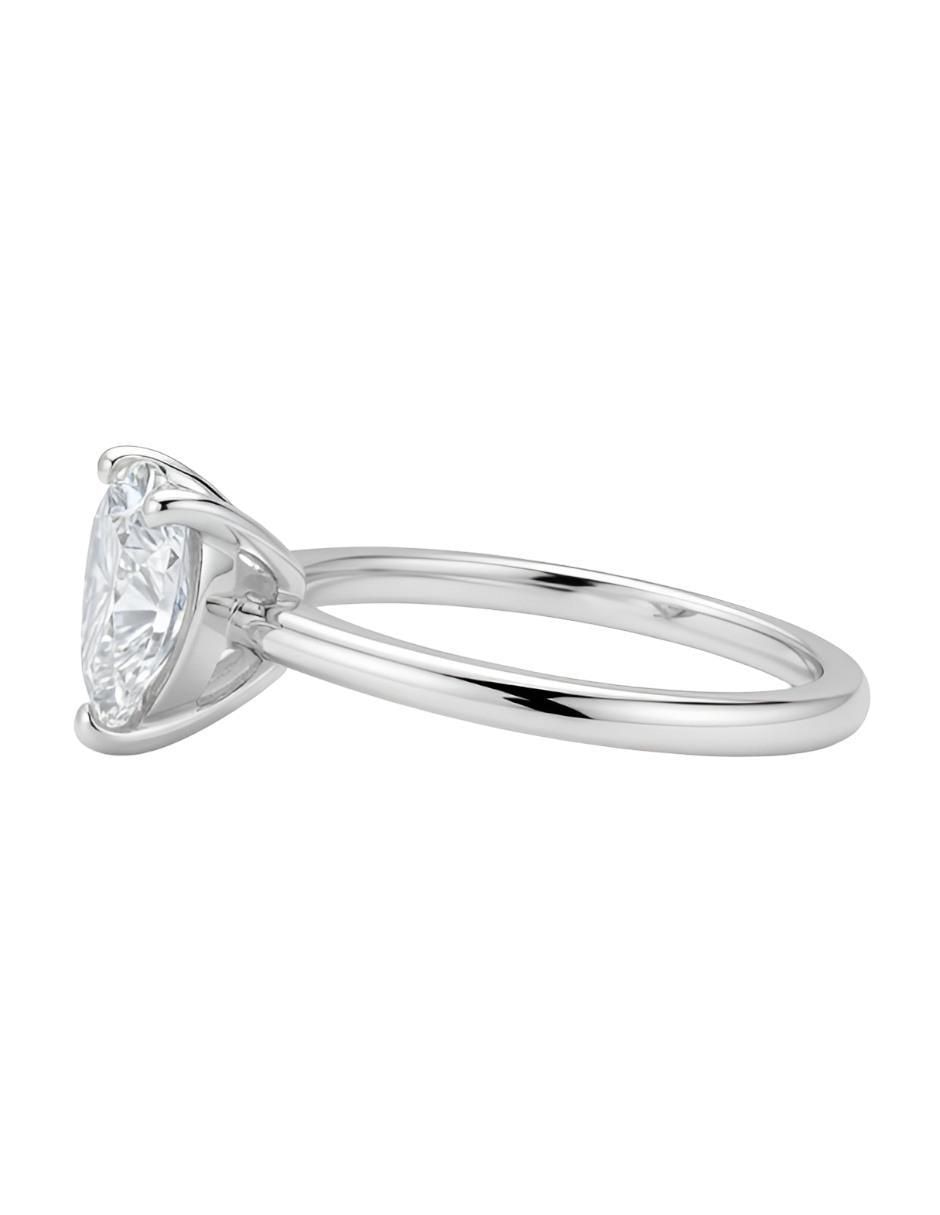 Anillo de compromiso de plata P 925 moissanita 4