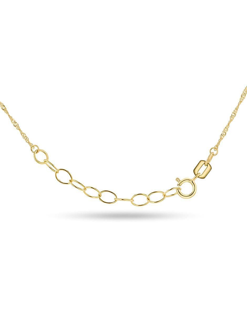 Gargantilla de estrella de oro florentino 14 K 3
