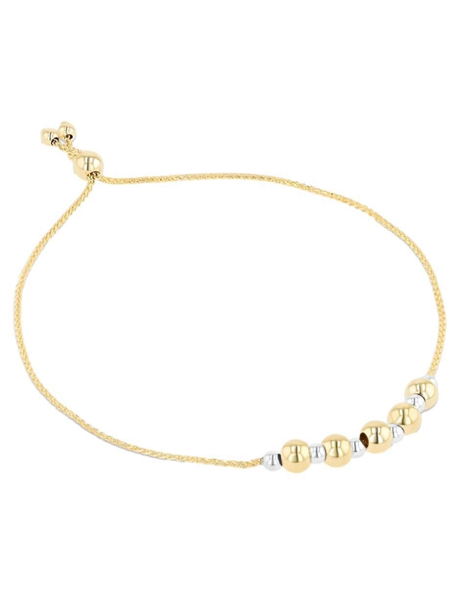 Pulsera de oro amarillo 14 K con acabado brillante 2