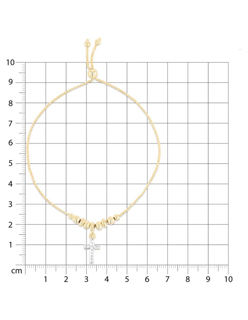 Pulsera de oro amarillo 14 K con acabado brillante 5