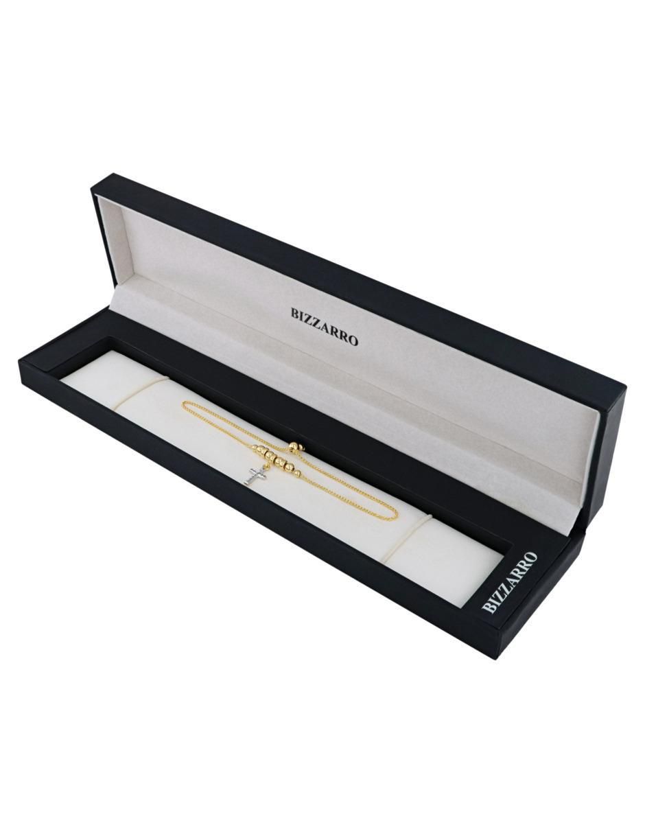 Pulsera de oro amarillo 14 K con acabado brillante 4