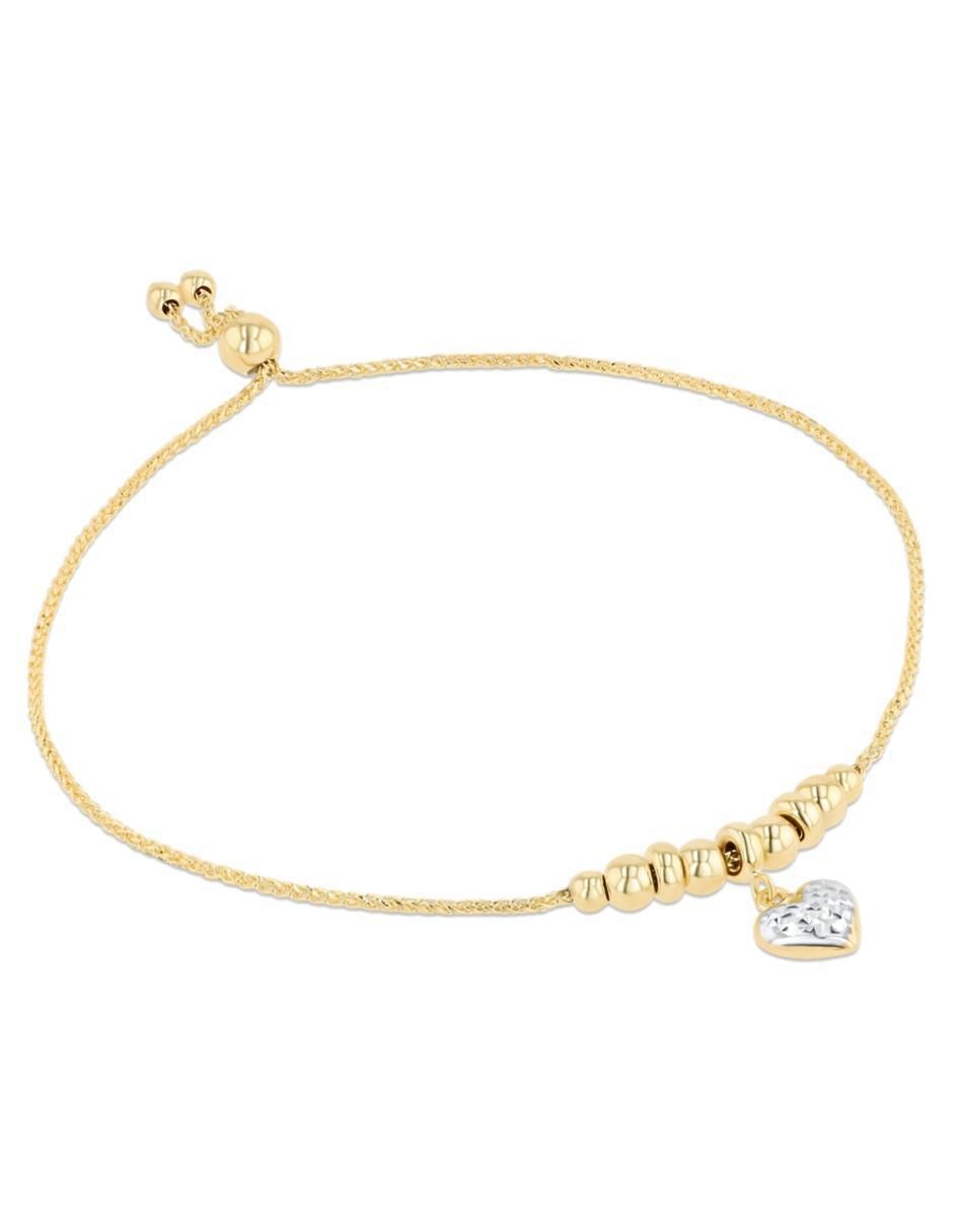 Pulsera de oro amarillo 14 K con acabado brillante 2