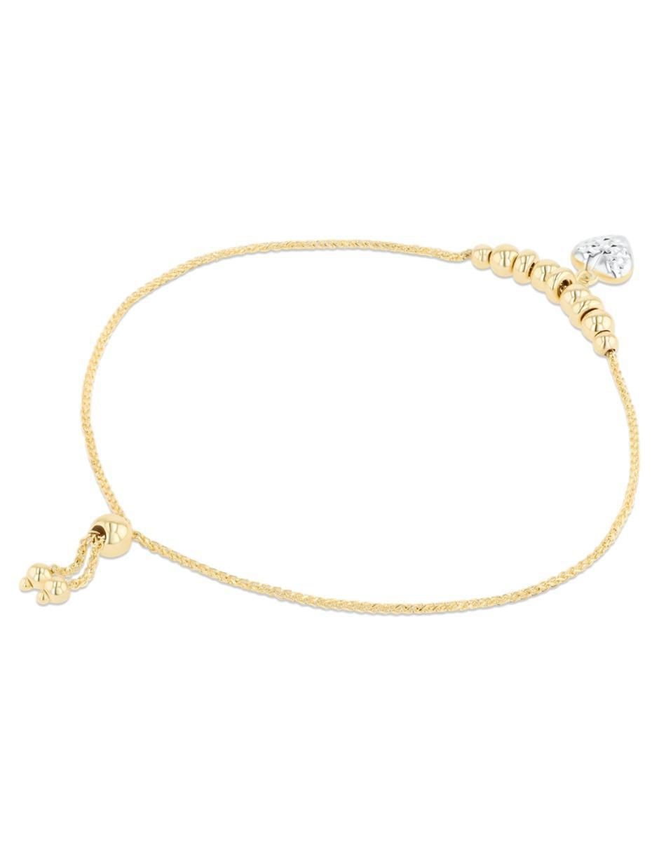 Pulsera de oro amarillo 14 K con acabado brillante 3