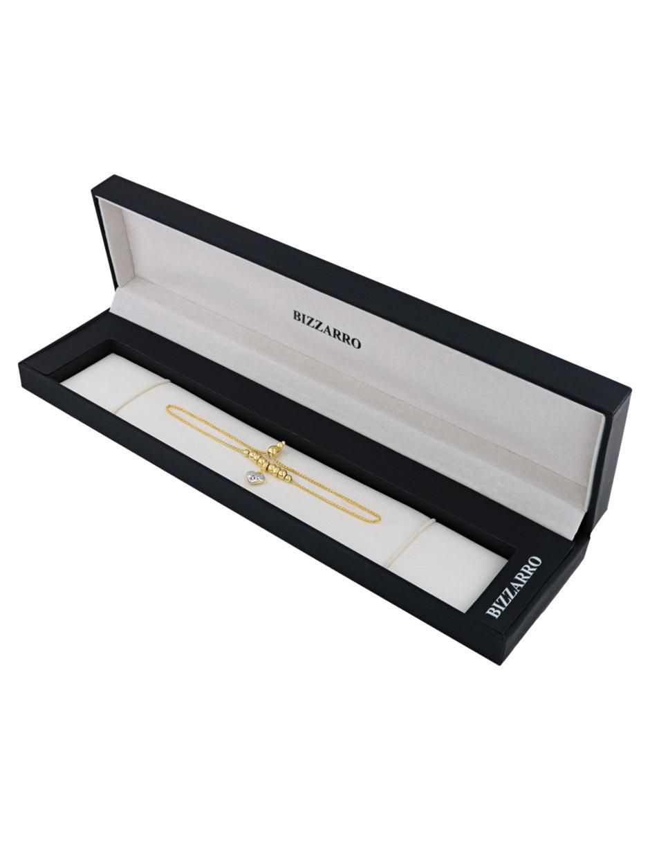Pulsera de oro amarillo 14 K con acabado brillante 4