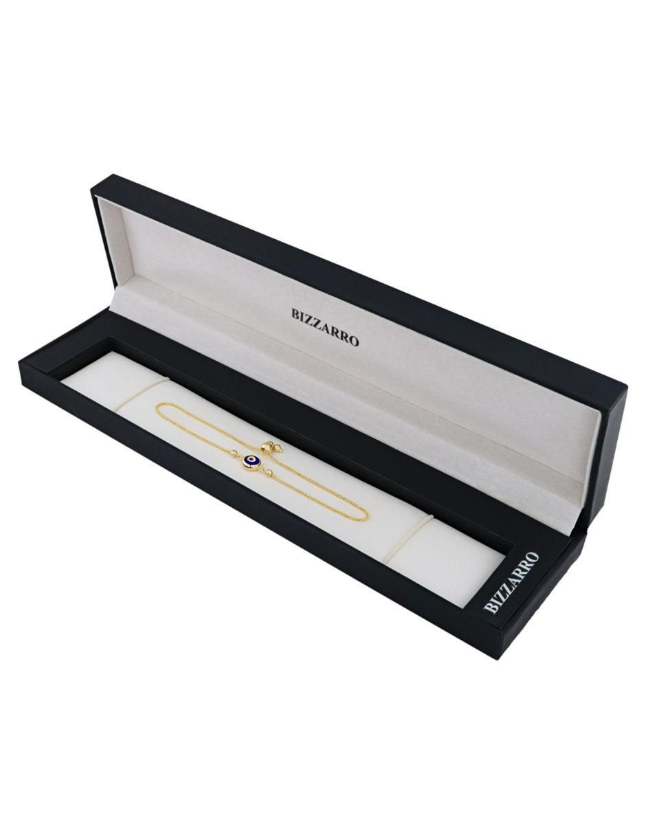 Pulsera de oro amarillo 14 k con acabado brillante 4