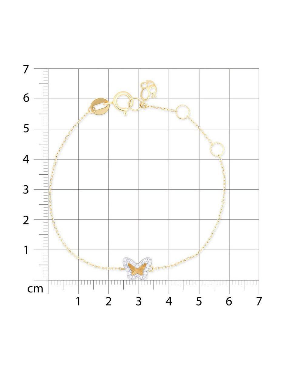 Pulsera de oro amarillo 14 K con acabado brillante 5
