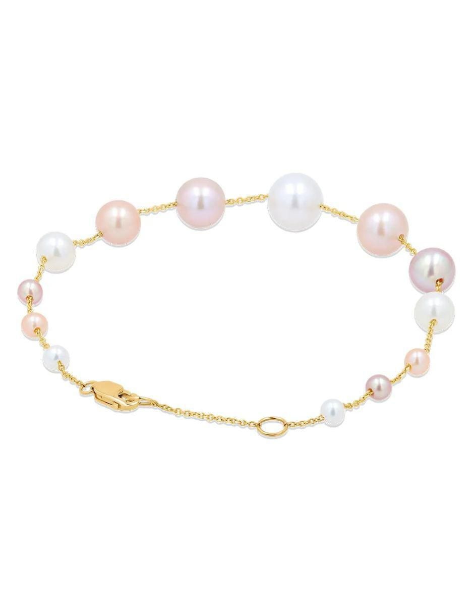 Pulsera de oro amarillo 14 K con acabado brillante 2