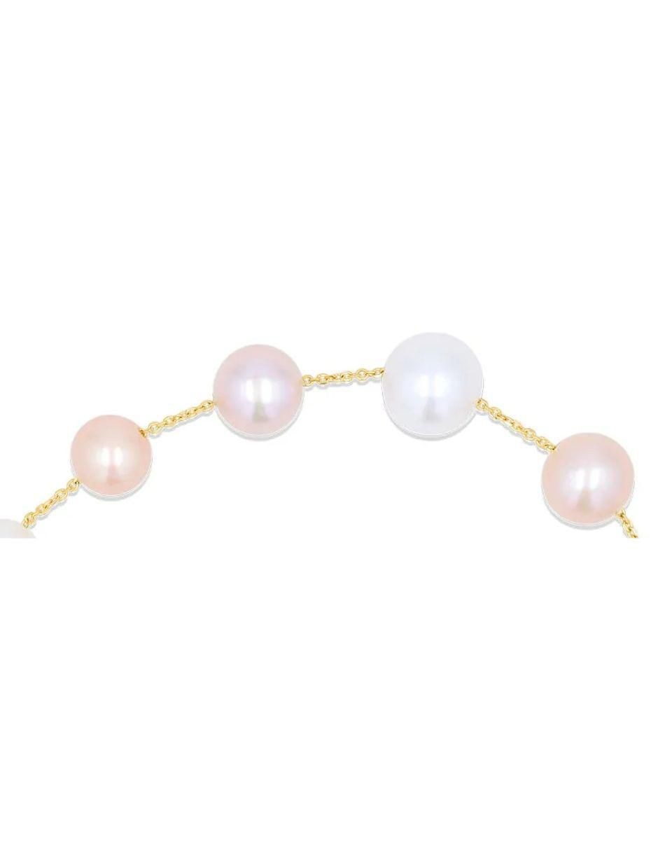 Pulsera de oro amarillo 14 K con acabado brillante 4