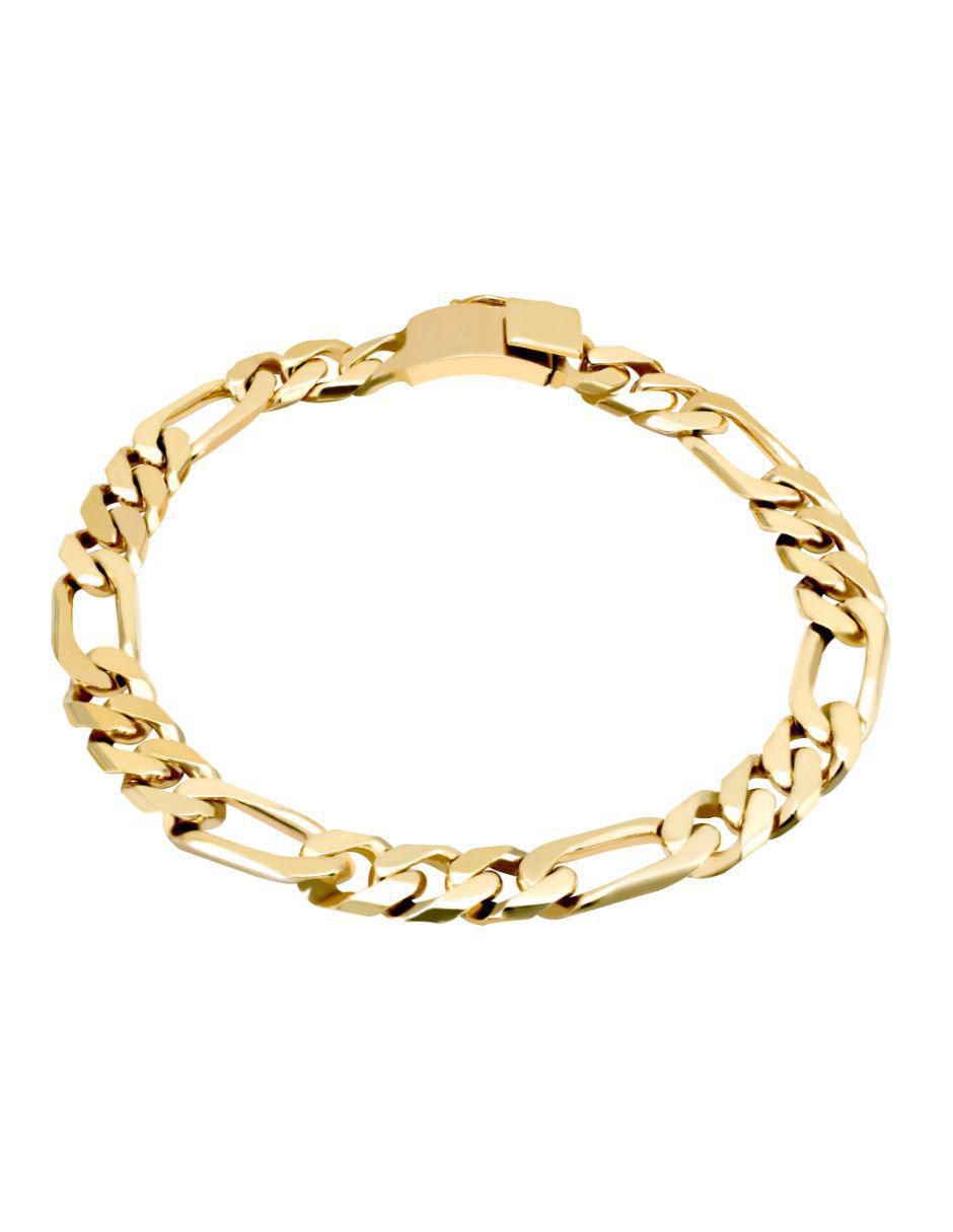 Pulsera de oro amarillo 14 K con acabado brillante