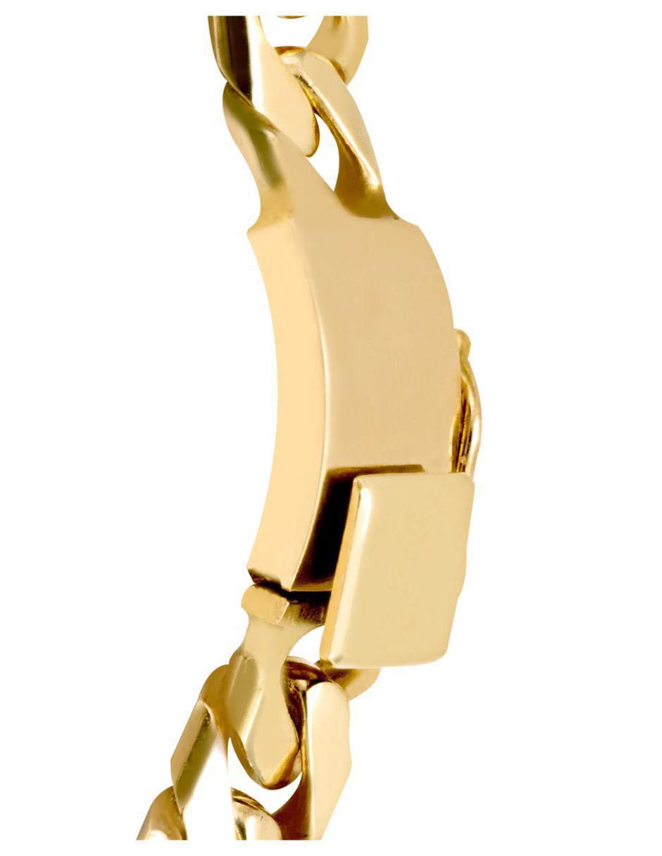 Pulsera de oro amarillo 14 K con acabado brillante 3