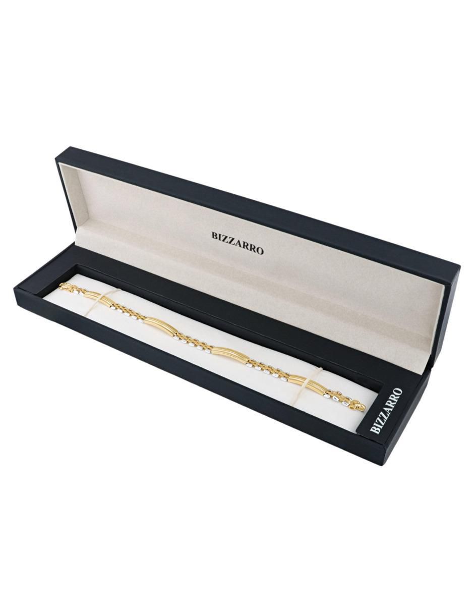 Pulsera de oro amarillo 14 K con acabado brillante 4