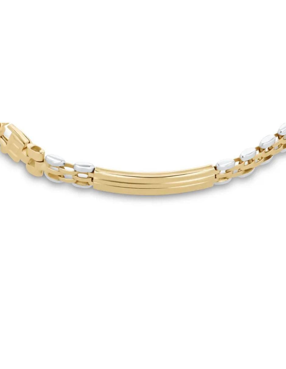 Pulsera de oro amarillo 14 K con acabado brillante 5
