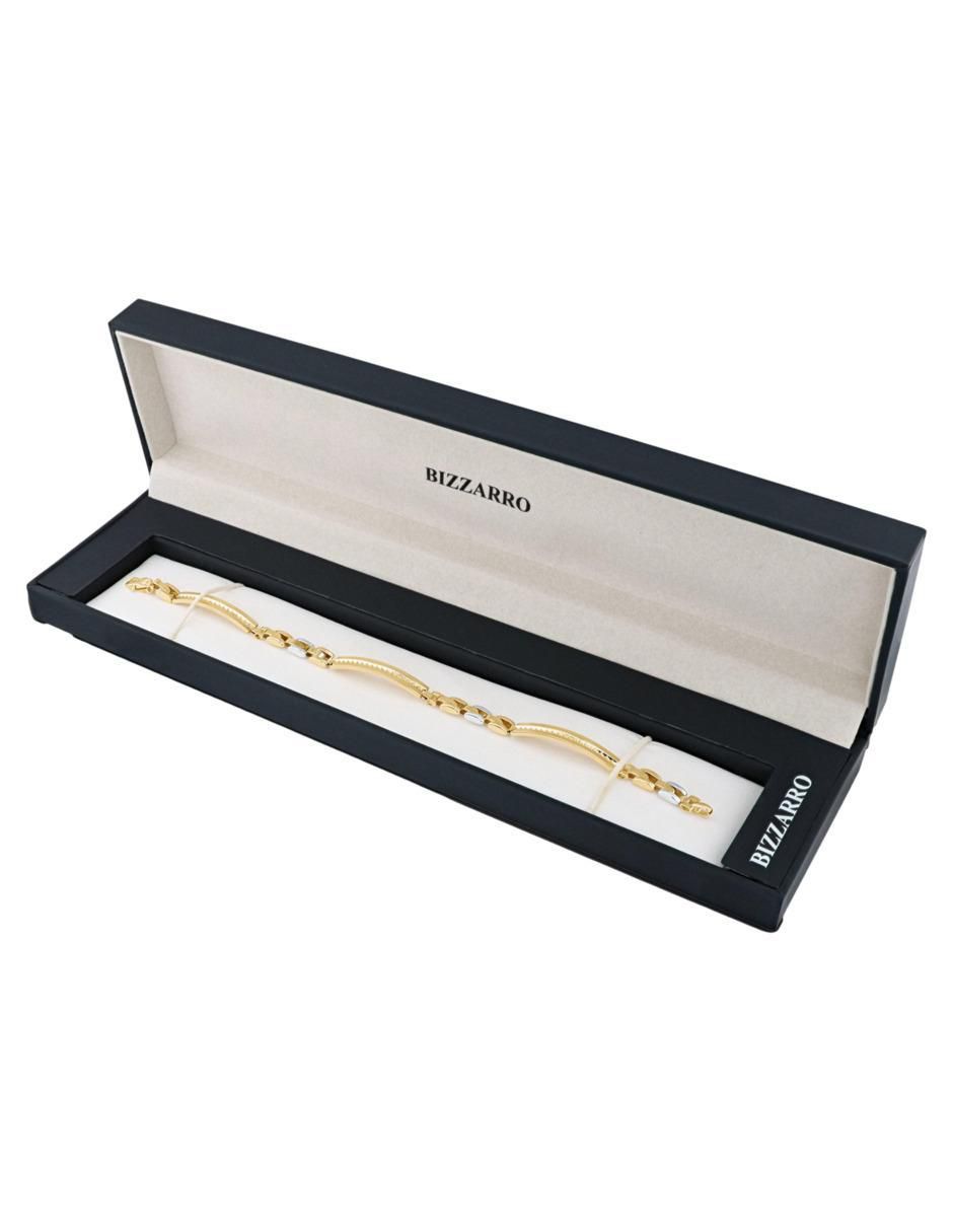Pulsera de oro amarillo 14 K con acabado brillante 4