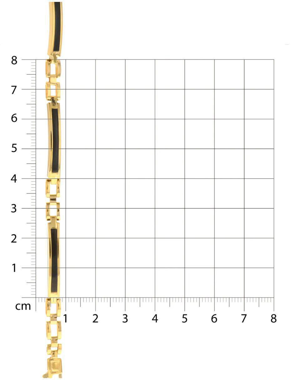 Pulsera de oro amarillo 14 K con acabado brillante 6