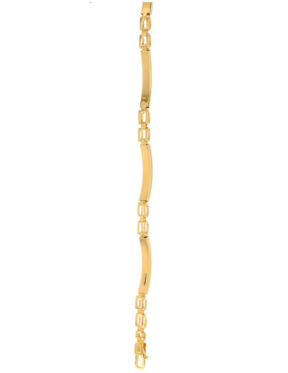 Pulsera de oro amarillo 14 K con acabado brillante 5