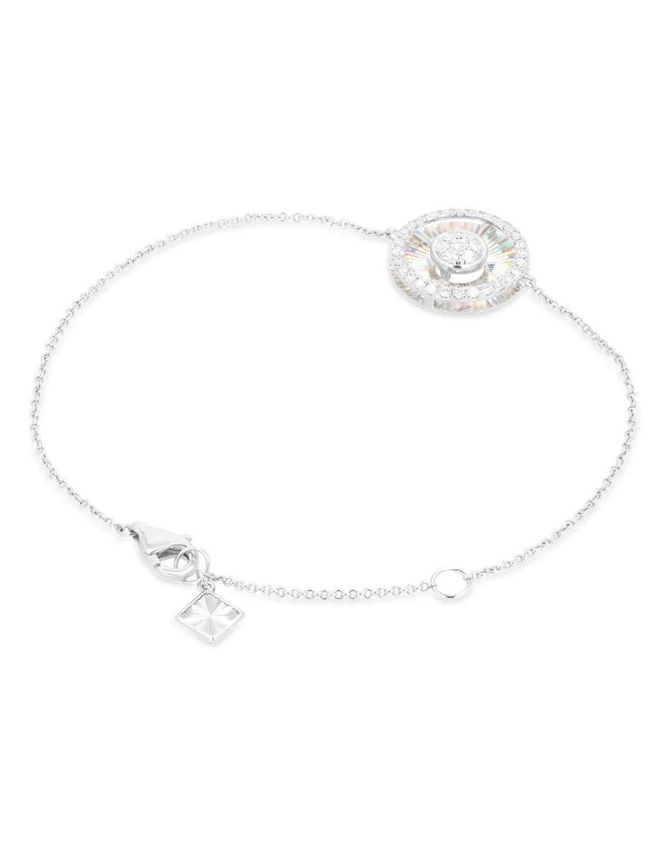 Pulsera de oro blanco 14 K con acabado brillante 3