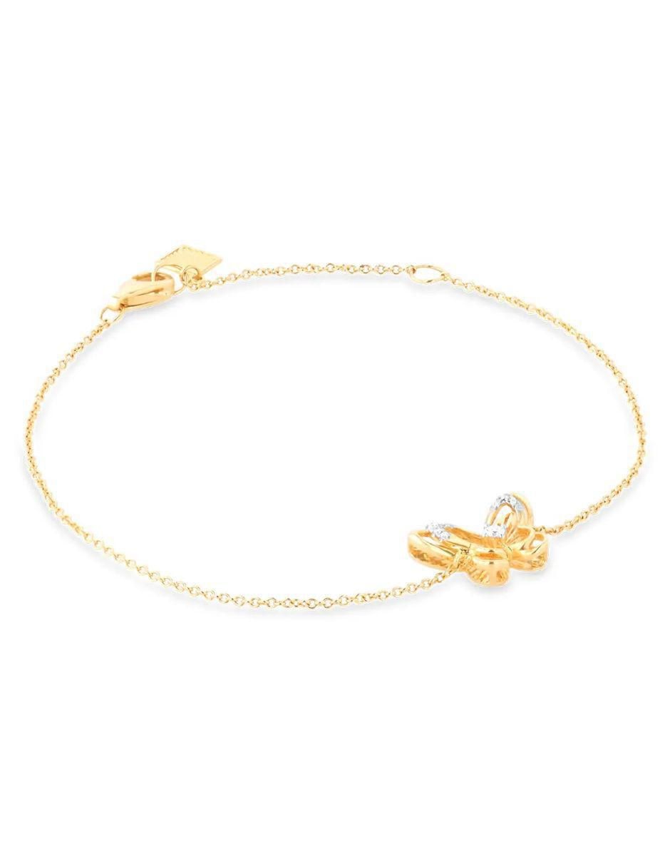 Pulsera de oro amarillo 14 K con acabado brillante 2