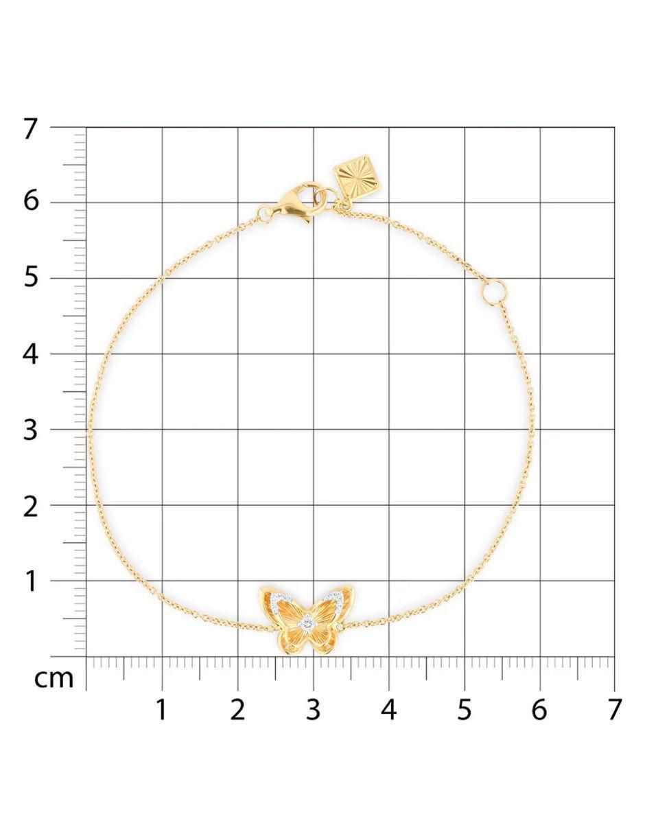 Pulsera de oro amarillo 14 K con acabado brillante 5