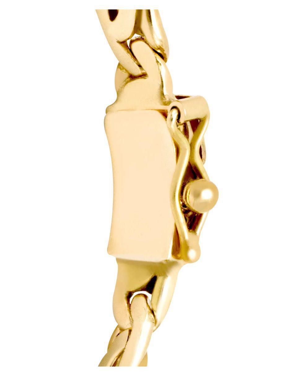 Pulsera de oro amarillo 14 K con acabado brillante 3